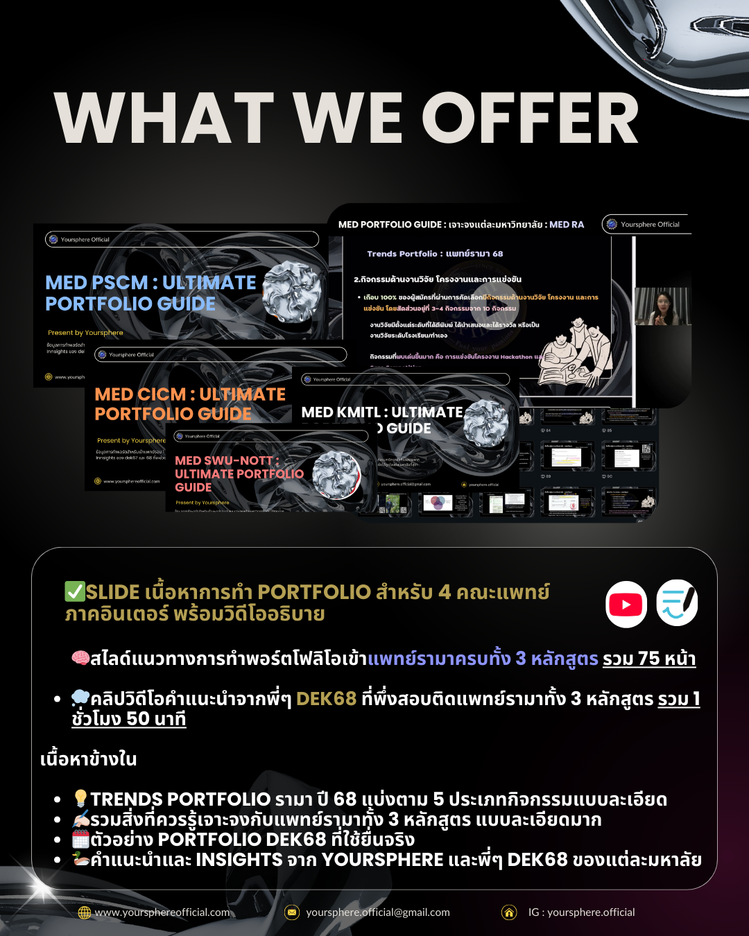 Med Portfolio Guide เจาะจง : คณะแพทย์ภาคอินเตอร์
